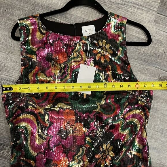 MISA NWT Nakia Floral Grove sequin dress - M/L - Picture 12 of 12